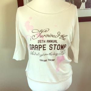 NWOT Wildfox cropped knit. I survived the 🍇 stomp